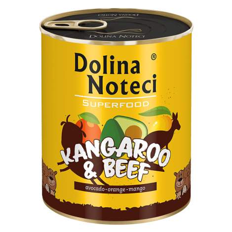 Výhodné balení Dolina Noteci Superfood 12 x 800 g - klokaní a hovězí