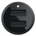 Belkin BOOST CHARGE duální USB-A nabíječka do auta, 2x 12W, černá
