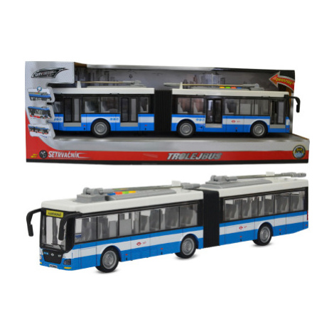 CITY SERVICE CAR - Trolejbus kloubový modro-bílý 1:16 Sparkys