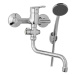 JB Sanitary Finery F10 37 51 - Nástěnná umyvadlová a sprchová baterie 150 mm, otočný přepínač, s