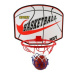Basketbalový koš dřevo/kov/síťka/míč s pumpičkou