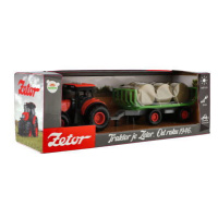 Traktor Zetor s vlekem a balíky plast 36cm