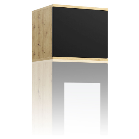 Eka Nadstavba šatní skříně Trinity 45 cm Barva dřeva: Dub Artisan/Černá