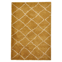 Hořčicově žlutý koberec Think Rugs Royal Nomadic, 160 x 220