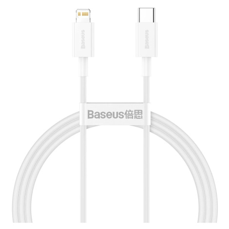 Kabel Baseus Superior Series Cable USB-C to Lightning, 20W, PD, 1m (white) (6953156205314)