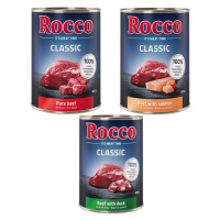 Rocco Classic 24 x 400 g - Exkluzivní mix: hovězí, hovězí/losos, hovězí/kachní