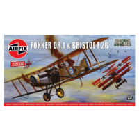 Classic Kit VINTAGE letadlo A02141V - Fokker DR1 Triplane & Bristol Fighter Dogfight Doubl