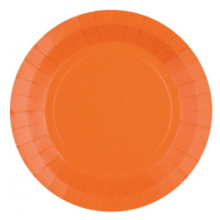 Santex Papírové talíře - jednobarevné 17,5 cm Barva: Oranžová