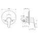 IDEAL STANDARD Oglio Sprchová baterie pod omítku, chrom A7162AA