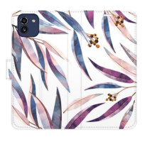 iSaprio flip pouzdro Ornamental Leaves pro Samsung Galaxy A03