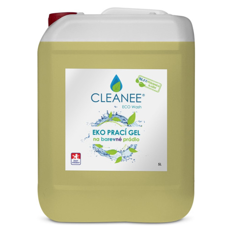 CLEANEE EKO Prací gel na barevné prádlo, ZEROWASTE, 5 L