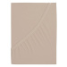B.E.S. PETROVICE Prostěradlo Jersey česaná bavlna MAKO 200 × 220 cm, hnědá káva