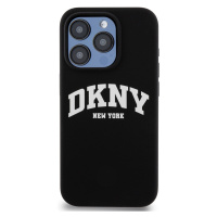 Zadní kryt DKNY Liquid Silicone Arch Logo MagSafe pro Apple iPhone 15 Pro, black