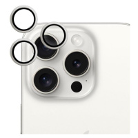 Ochranné sklo fotoaparátu Epico pro Apple iPhone 15 Pro/15 Pro Max, stříbrná
