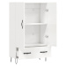 vidaXL Skříň highboard lesklá bílá 69,5 x 31 x 115 cm kompozitní dřevo