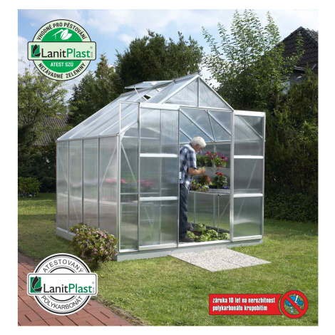 Polykarbonátový skleník VITAVIA URANUS 6700, PC 4 mm, stříbrný LG181 Vitavia Garden