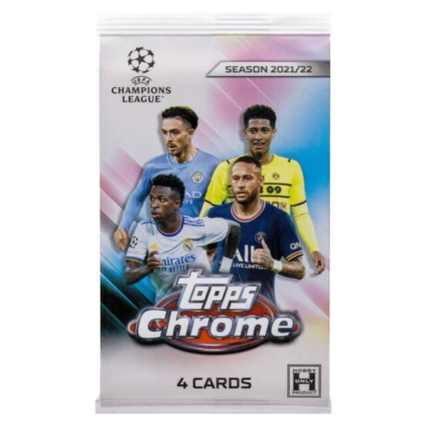 2021-2022 Topps UEFA Champions League Chrome Hobby Balíček - fotbalové karty Panini