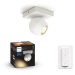 PHILIPS HUE Hue White Ambiance Bodové svítidlo Philips Buckram BT 50471/31/P6 LED GU10 1x5W 350l