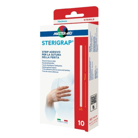 STERIGRAP Náplasťové stehy sterilní 75x3mm 10ks