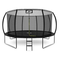 Aga Sport Exclusive Trampolína 430 cm černá, ochranná síť, žebřík