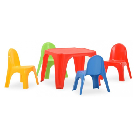 Dětský stůl s židlemi PP Dekorhome,Dětský stůl s židlemi PP Dekorhome vidaXL