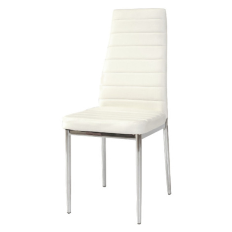 Jídelní židle SIGH-261 bílá/chrom