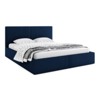 Čalouněná postel HILTON 160x200 cm Modrá