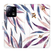 iSaprio flip pouzdro Ornamental Leaves pro Xiaomi 13