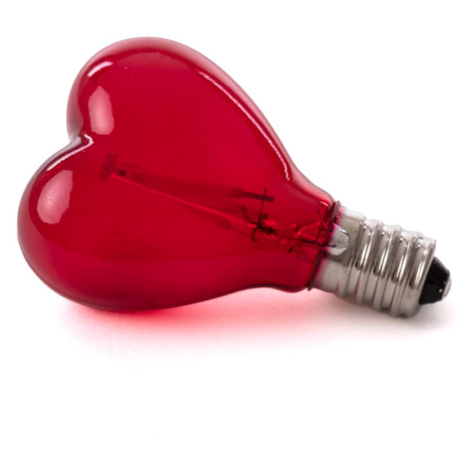 SELETTI E14 1W LED žárovka 5V pro Mouse Lamp srdce červená