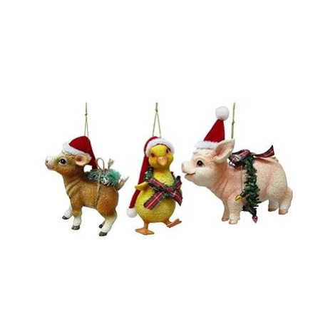 KURT ADLER Ozdoba farma zvířátko