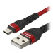 AlzaPower CompactCore USB-A to Micro USB 1m červený