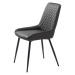 Furniria Designová jídelní židle Dana tmavě hnědá koženka