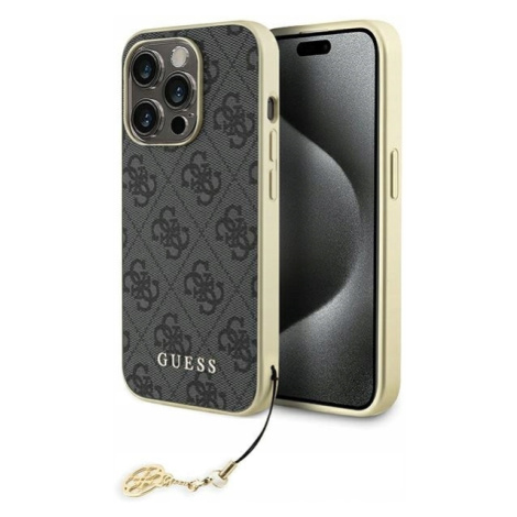 Originální pouzdro Guess iPhone 15 Pro 6.1 šedé case obal cover zadní kryt