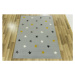 Dětský koberec Kids 533752/89945 Hvězdy šedý