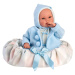 Llorens 63641 NEW BORN - realistická panenka miminko se zvuky a měkkým látkovým tělem - 36 cm