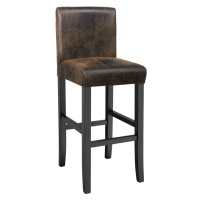 tectake 400552 barová židle dřevěná - vintage hnědá - vintage hnědá