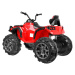 Mamido Dětská elektrická čtyřkolka ATV s ovladačem, EVA kola červená
