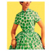 Ilustrace Woman in Green Polka Dot Dress, CSA-Images, 30 × 40 cm