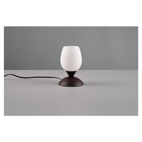 Trio Stolní lampa Cup II, rezavá, pr. 12 x 18 cm