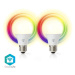 SmartLife chytrá LED žárovka E27 9W 806lm barevná + teplá/studená bílá, sada 2ks