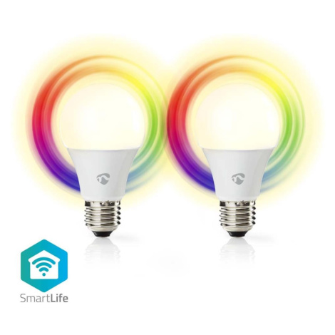 SmartLife chytrá LED žárovka E27 9W 806lm barevná + teplá/studená bílá, sada 2ks Donoci
