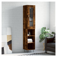 vidaXL Skříň highboard kouřový dub 34,5 x 34 x 180 cm kompozitní dřevo