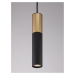NOVA LUCE závěsné svítidlo POGNO černá a zlatý hliník GU10 1x10W IP20 220-240V bez žárovky 99115