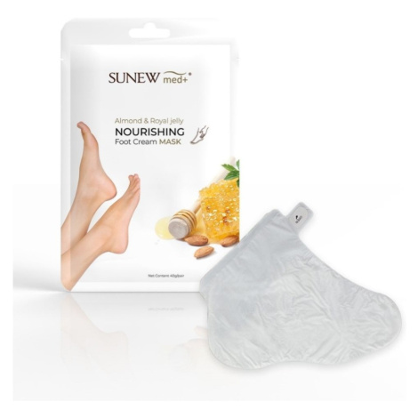 SunewMed+ Maska na nohy se sladkým mandlovým olejem a mateří kašičkou 1 ks