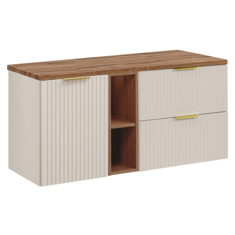 Skříňka pod umyvadlo Adel Cashmere s košem na prádlo - Comad