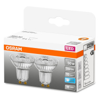 2x LED žárovka LED GU10 4,3W = 50W 350lm 4000K Neutrální 36° OSRAM STAR