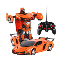 mamido Auto Robot Transformers 2v1 na dálkové ovládání RC oranžová červená