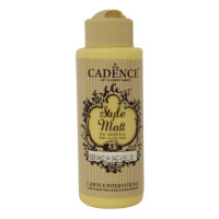 Matná akrylová barva Cadence Style Matt 120ml -vanilla yellow vanilková  Aladine