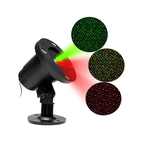 Aga Vánoční laserový dekorativní projektor Zelená/červená MR9090