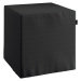 Dekoria Sedák Cube - kostka pevná 40x40x40, černá, 40 x 40 x 40 cm, Loneta, 133-06